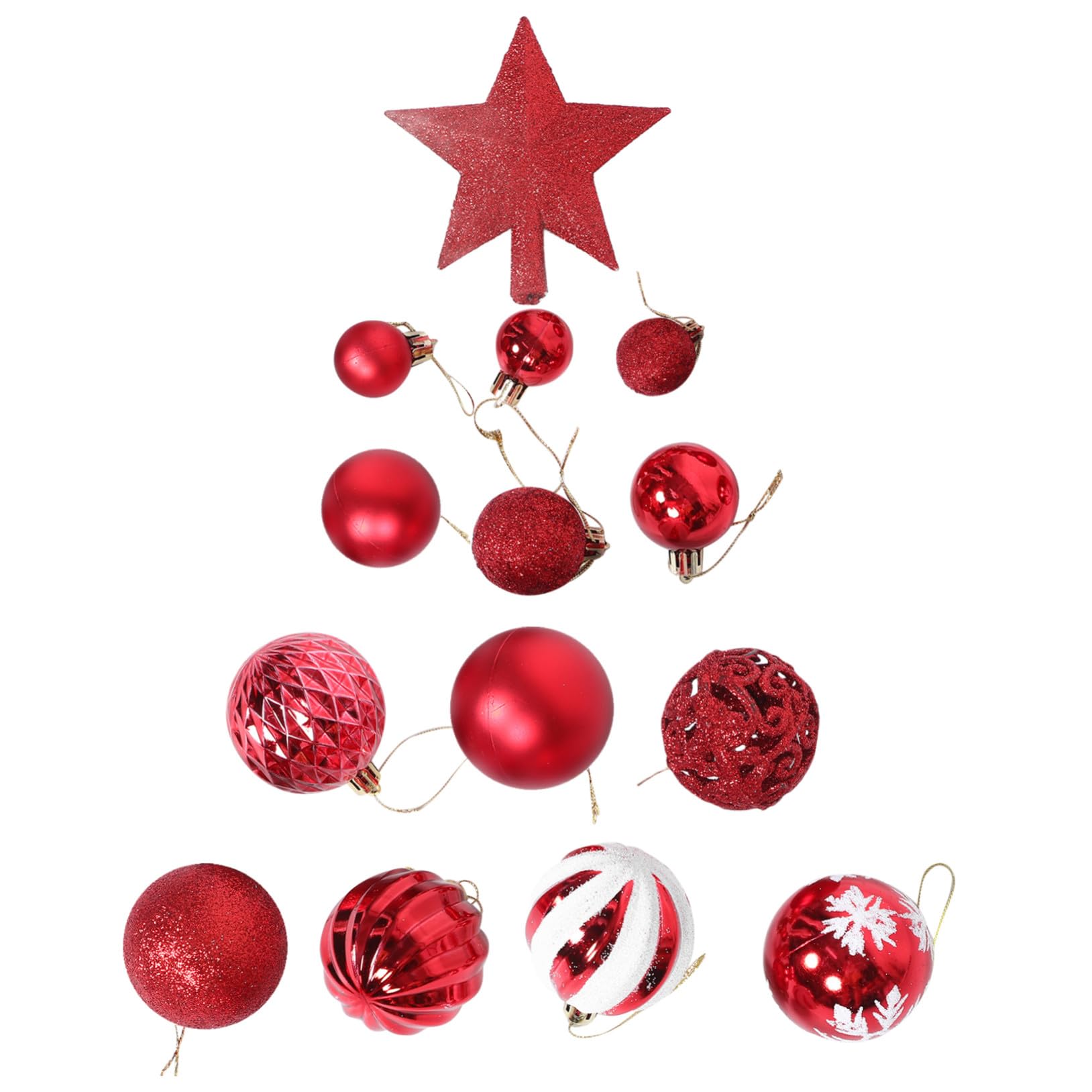 Coffret Cadeau de Noël 101 Pièces : Assortiment Complet d'Ornements et Suspensions de Fête