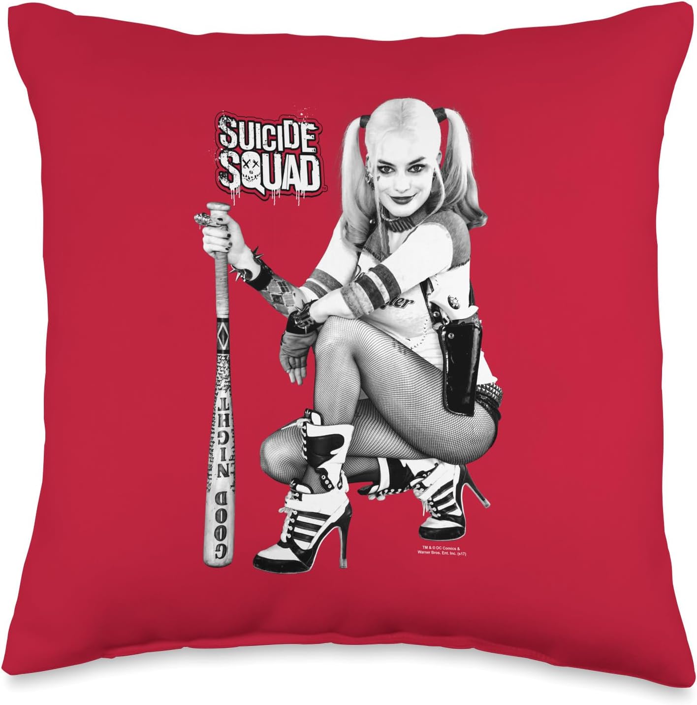 Suicide Squad Harley Quinn Kneel Throw Pillow