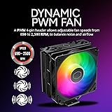 Cooler Master Hyper 212 PRO ARGB CPU Air Cooler – 120mm High Performance PWM Fan, 4 Copper Heat Pipes, Sleek Design Top Cover, Low Noise & Easy Installation, AMD AM5/AM4 & Intel LGA 1851/1700