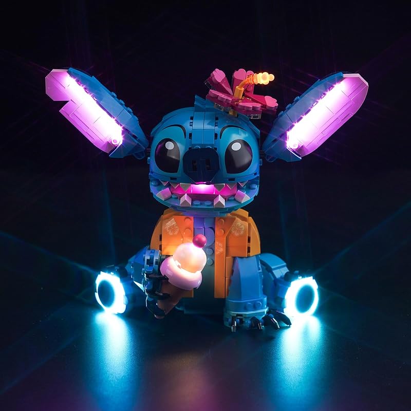 Led Licht Set Kompatibel mit Lego 43249 Stitch (Kein Modell), Dekorationsbeleuchtungsset Compatible with Lego Stitch Kreative Spielzeug