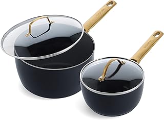 GreenPan Healthy ceramic nonstick saucepan set