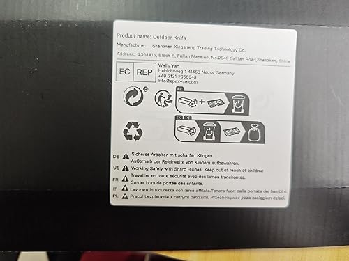 Miniatura 7 de DRACHENADER Fulltang - Cuchillo de cuello pequeño, pequeño cuchillo de cuello Tanto con funda y collar, mini cuchillo para exteriores, negro