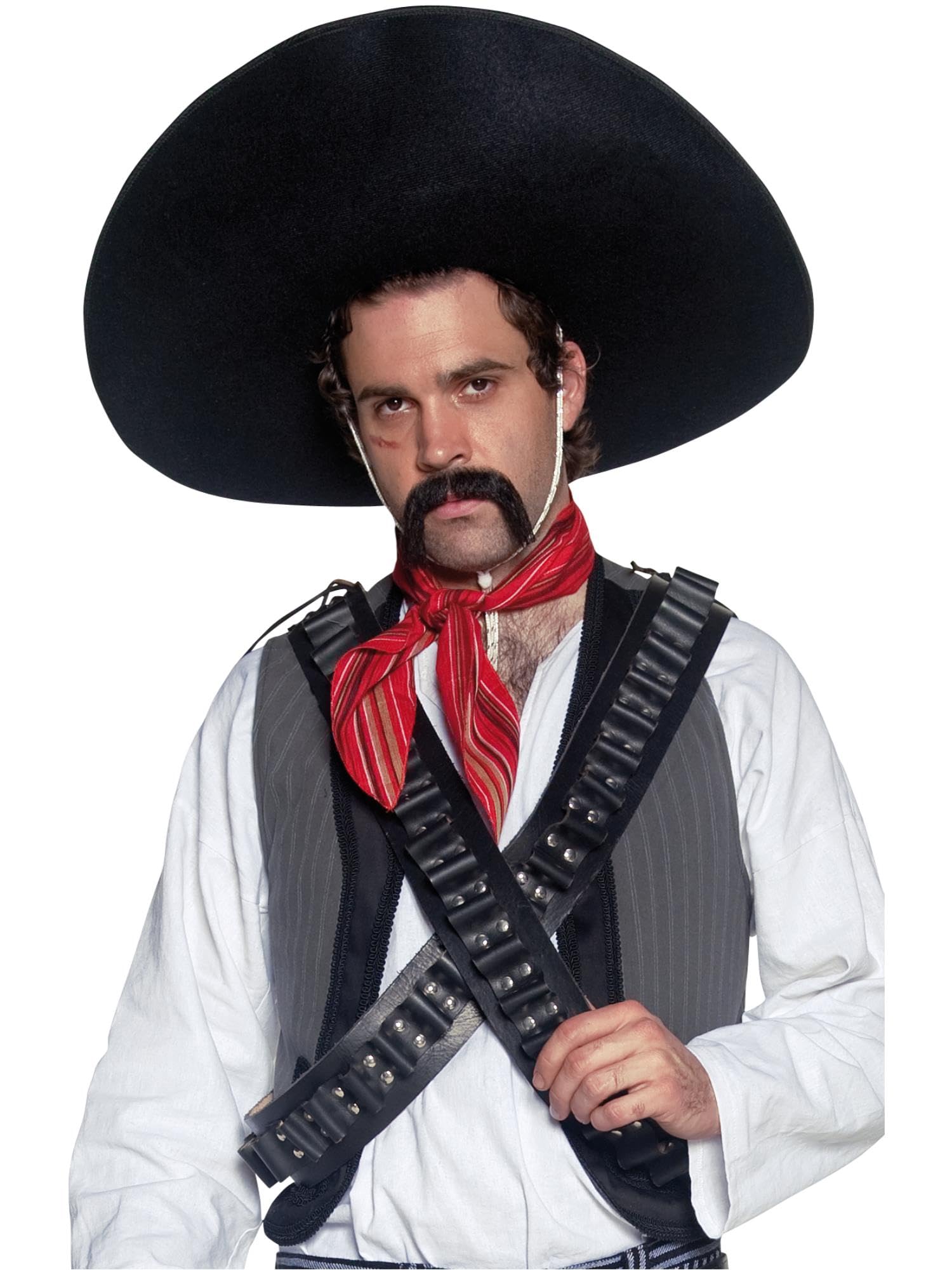 Smiffys Men's Black Authentic Mexican Bandit Sombrero