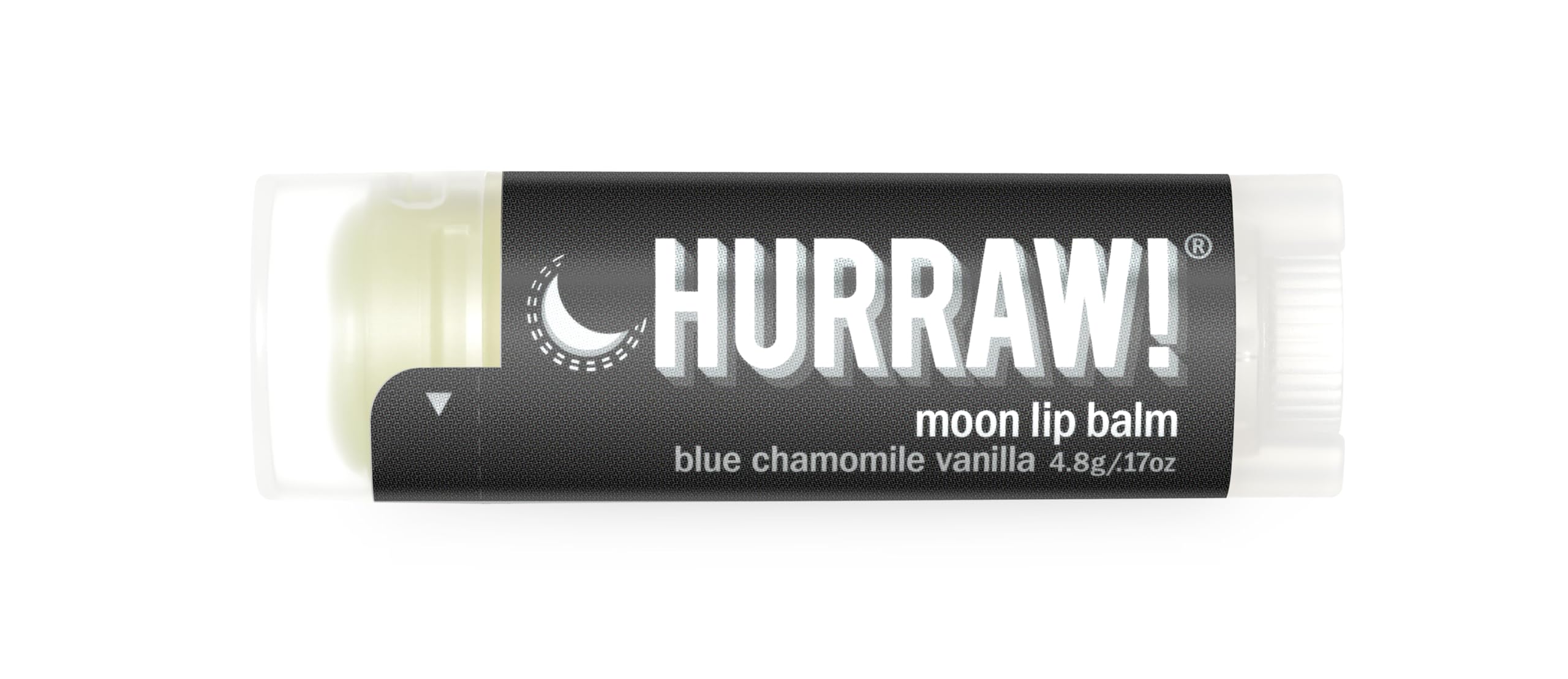 Hurraw! Moon Night Treatment (Blue Chamomile, Vanilla) Lip Balm: Organic, Certified Vegan, Cruelty and Gluten Free. Non-GMO, 100% Natural. Bee, Shea, Soy and Palm Free. Made in USA