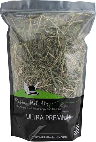 Hierba gruesa de huerta ultra premium, empaquetada a mano para tu pequeño conejo, chinchilla o conejillo de indias (12 onzas)