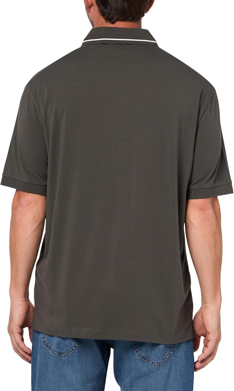 Armani Exchange Mens Regular Fit Small Text Logo Polo - Image 2