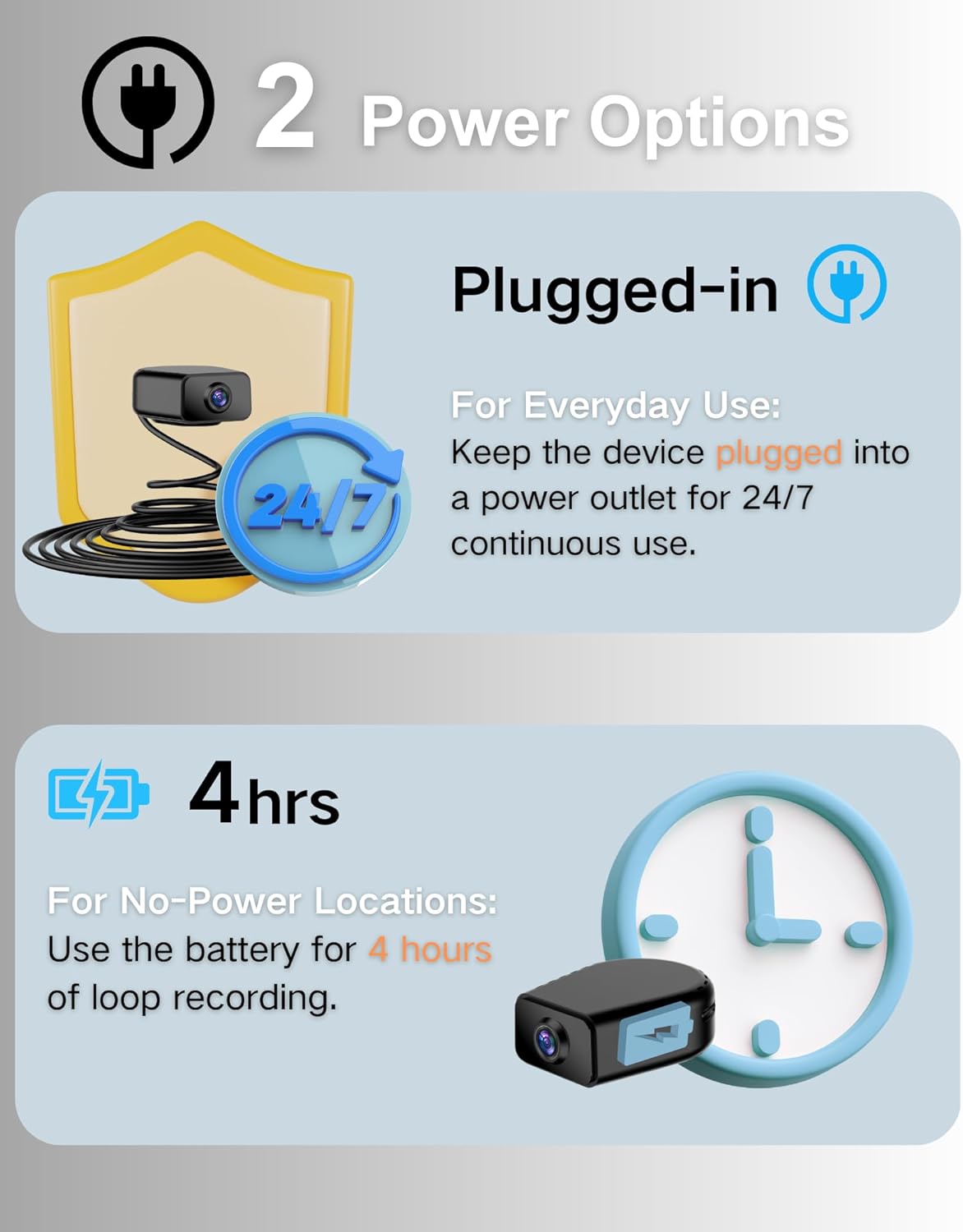 1080P HD Wi-Fi Mini Camera Wireless Indoor Security Camera for Pets, Motion Alerts, Night Vision, Rechargeable Battery, SD Card & Cloud Storage, Magnetic Installation Nanny Cam