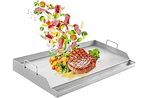 GasSaf Universal Rectangular Cooking Griddle Plate Insert for Camping