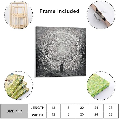 Miniatura 2 de Posterazzi Paradiso por Dante Alighieri Canto Xxxi Lines 1 a 3 Póster de Gustave Dore 1832-1883 Pinturas artísticas de pared en lienzo para