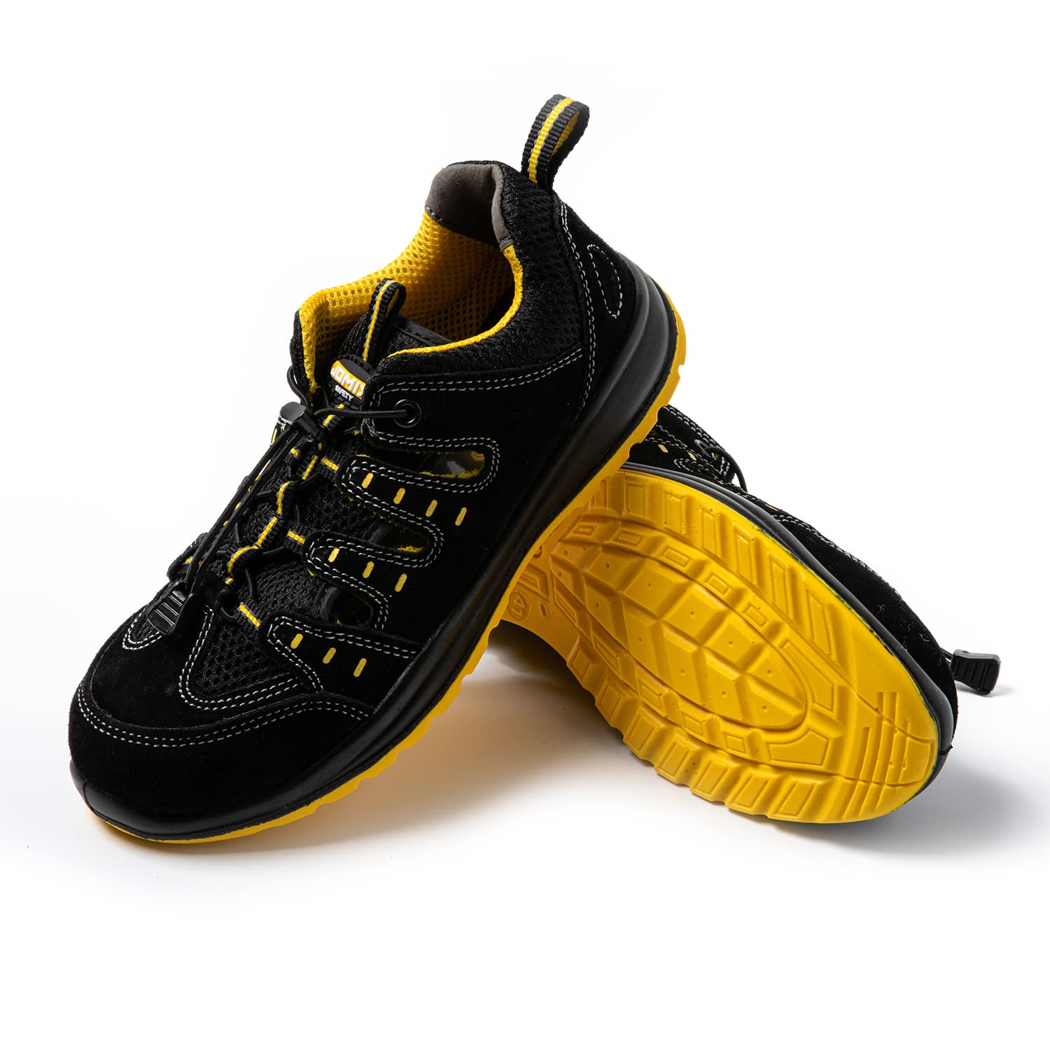 JOMIX buty antyfortunistyczne męskie letnie buty robocze damskie letnie S1 SRC, Czarny, 38 EU