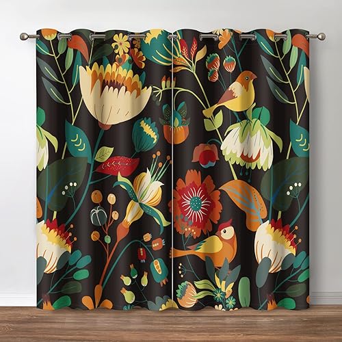 Miniatura 9 de Jekeno Cortinas opacas para ventana de playa oceánica, isla tropical de verano, palmeras costeras, decoración para dormitorio, sala de estar,