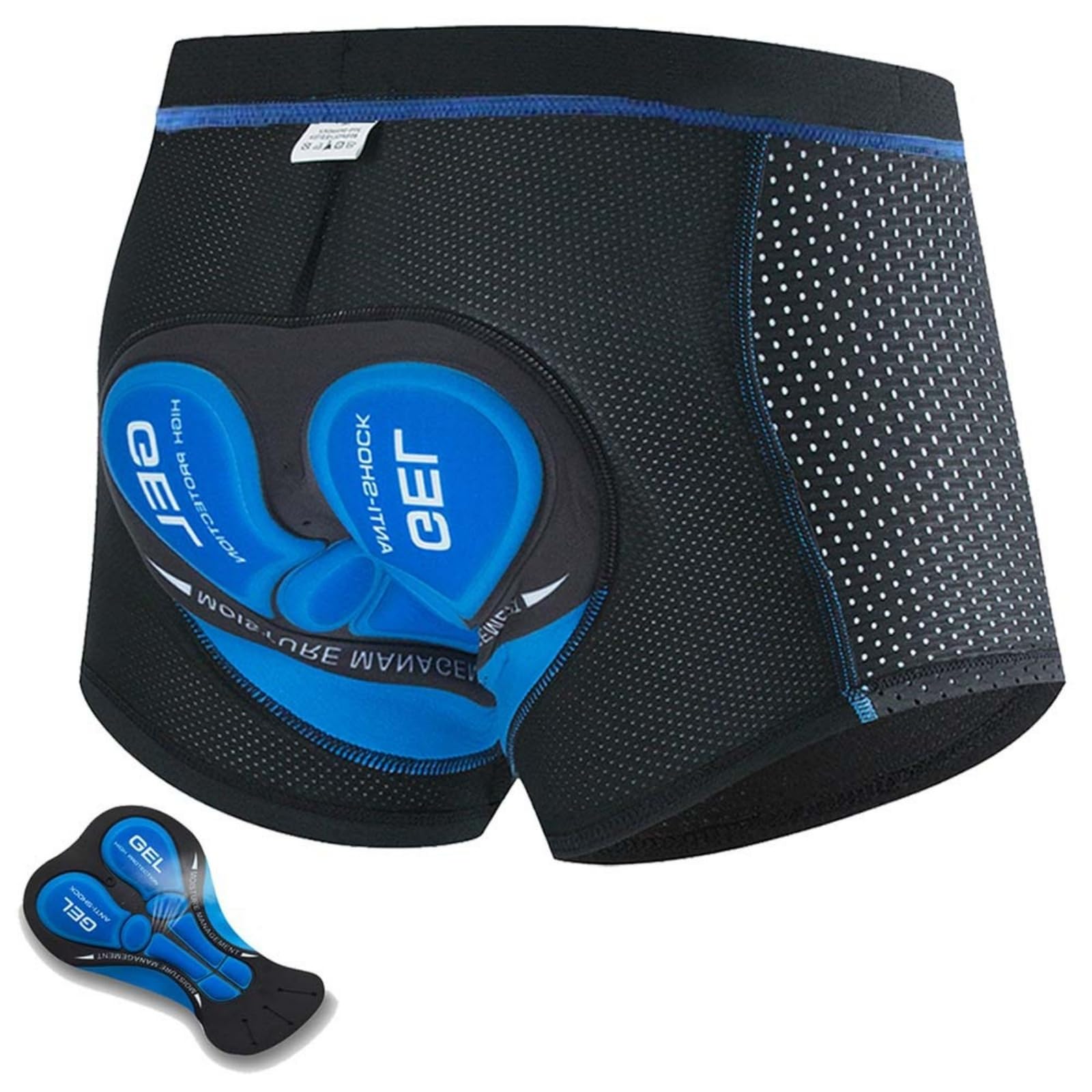 Boxer 5D Gel Short de VTT Rembourrage 5D Tissu léger Respirant séchage Rapide