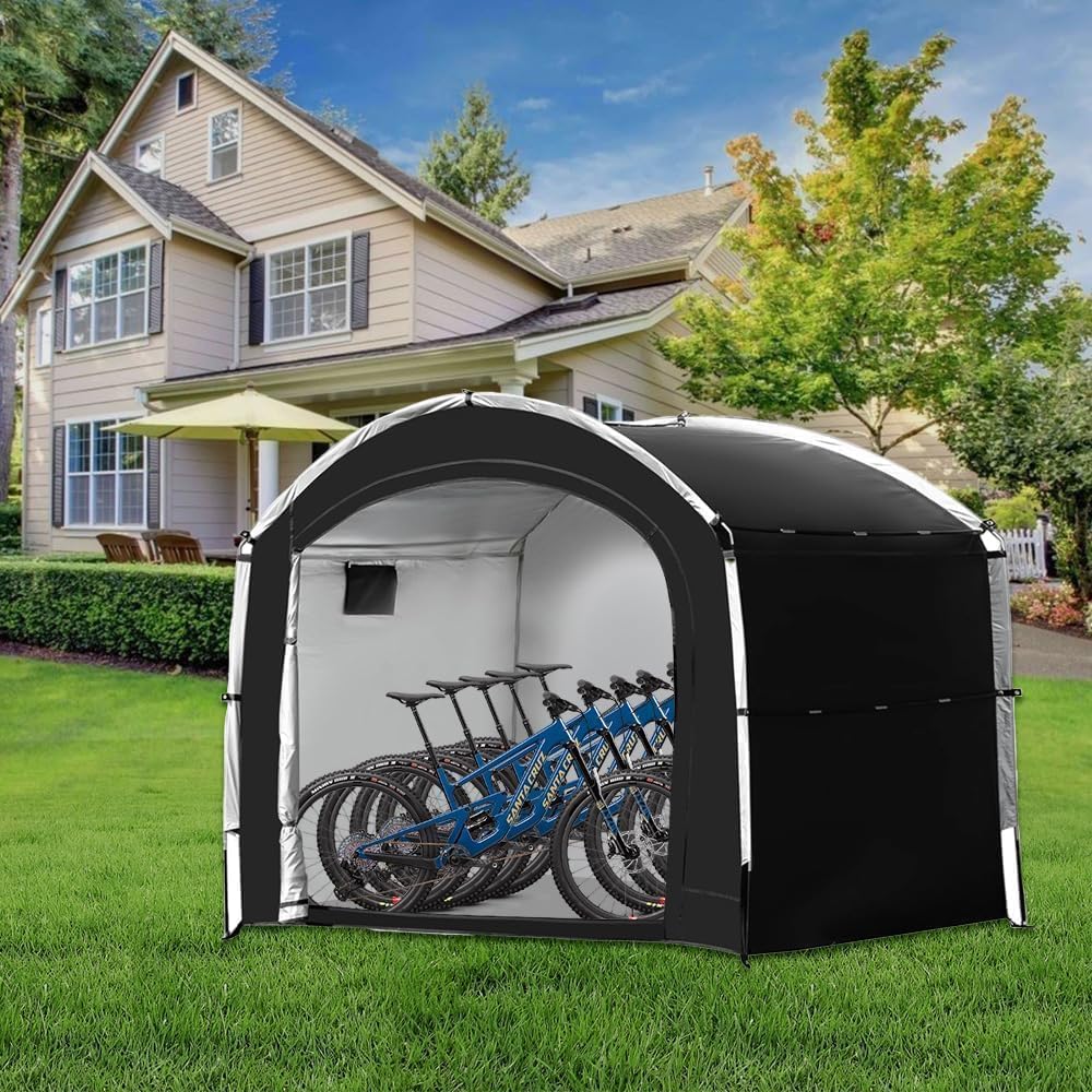 HoldOneLight Carpeta Impermeable para Bicicletas 210D Oxford PU4000, Refugio Portátil Exterior, Funda de Almacenamiento Multiusos para Bicicletas, Motos y Herramientas de Jardín - 5