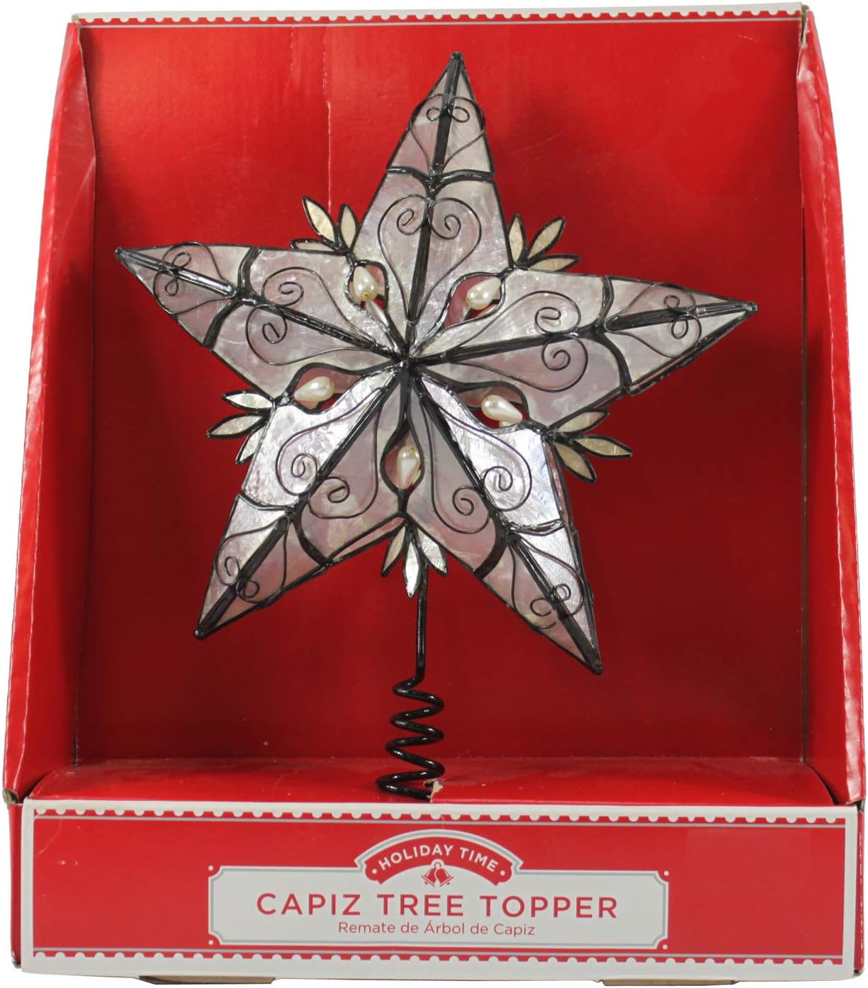 Dazzling Deals Holiday Time Capiz Tree Topper Home & Kitchen