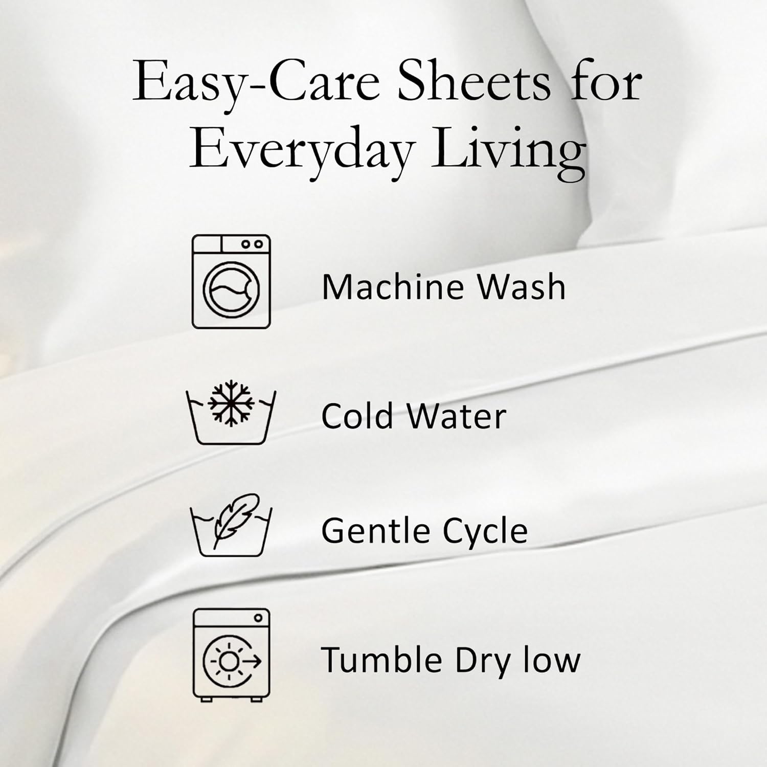 Delilah Home 100% Organic Cotton Duvet Cover, GOTS & Vegan.org Verified, Long Stem 300 TC Sateen Bedding, Non-Synthetic, Deep Pocket Fitted Linen, Lightweight, All-Season, 1 Piece King Size - White