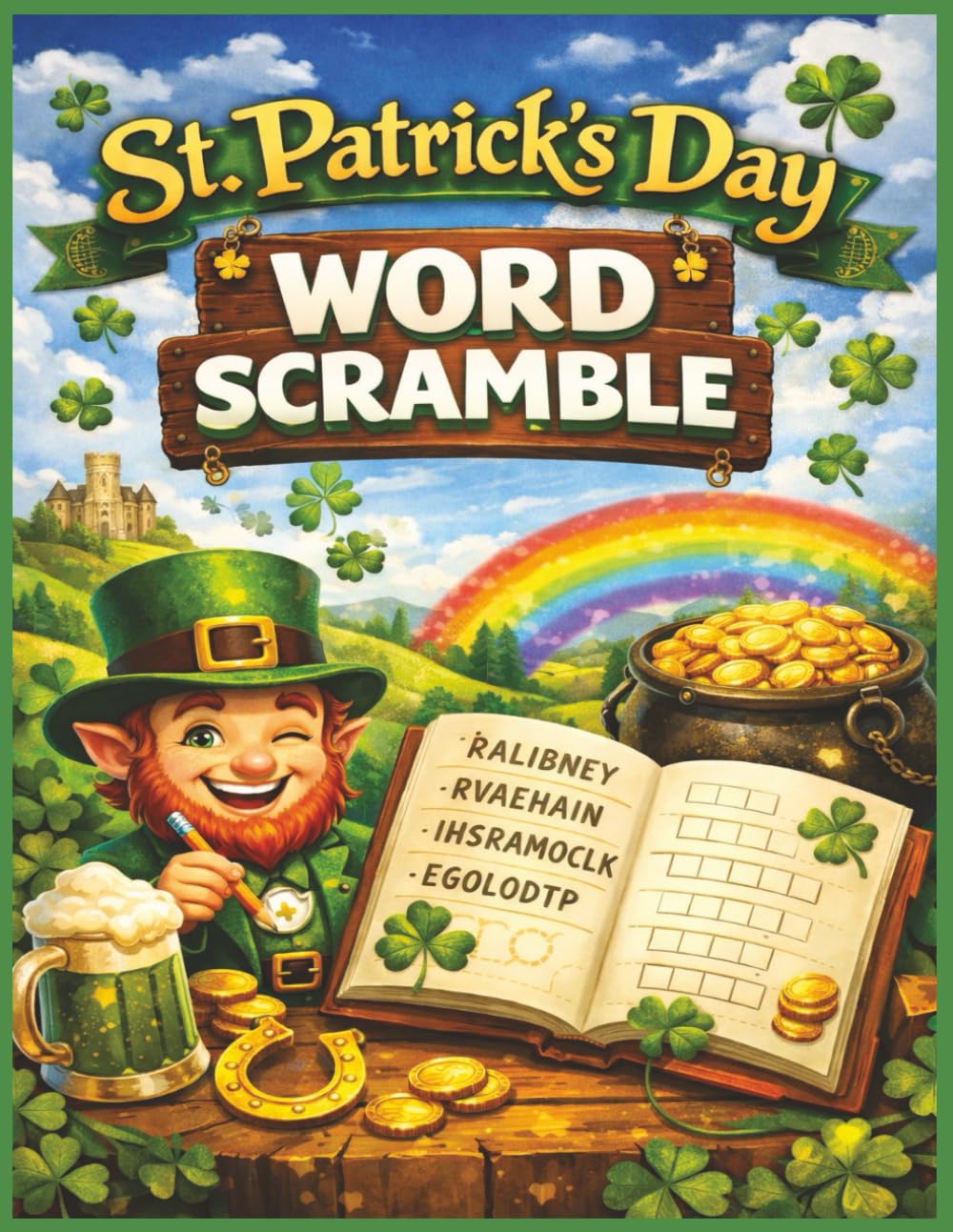 St. Patrick's Day Word Scramble: 75 Festive Irish-Themed Puzzles Featuring Traditions, Food, Celebrations, and Lucky Fun