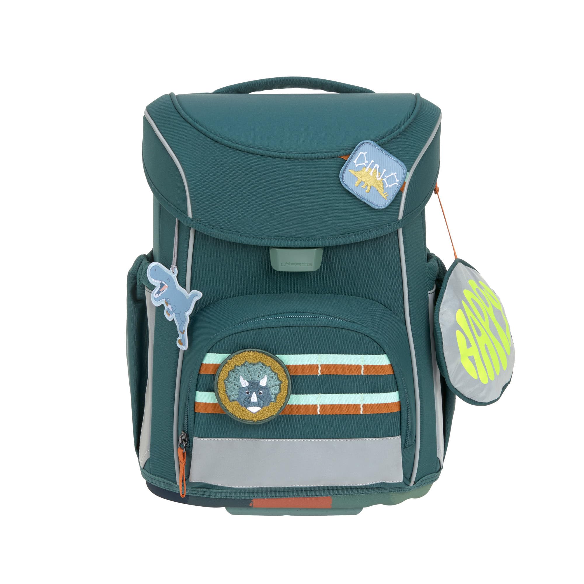 LÄSSIG 7-częściowy zestaw tornistrowy dla dzieci/szkolny Slim Unique Dark Green