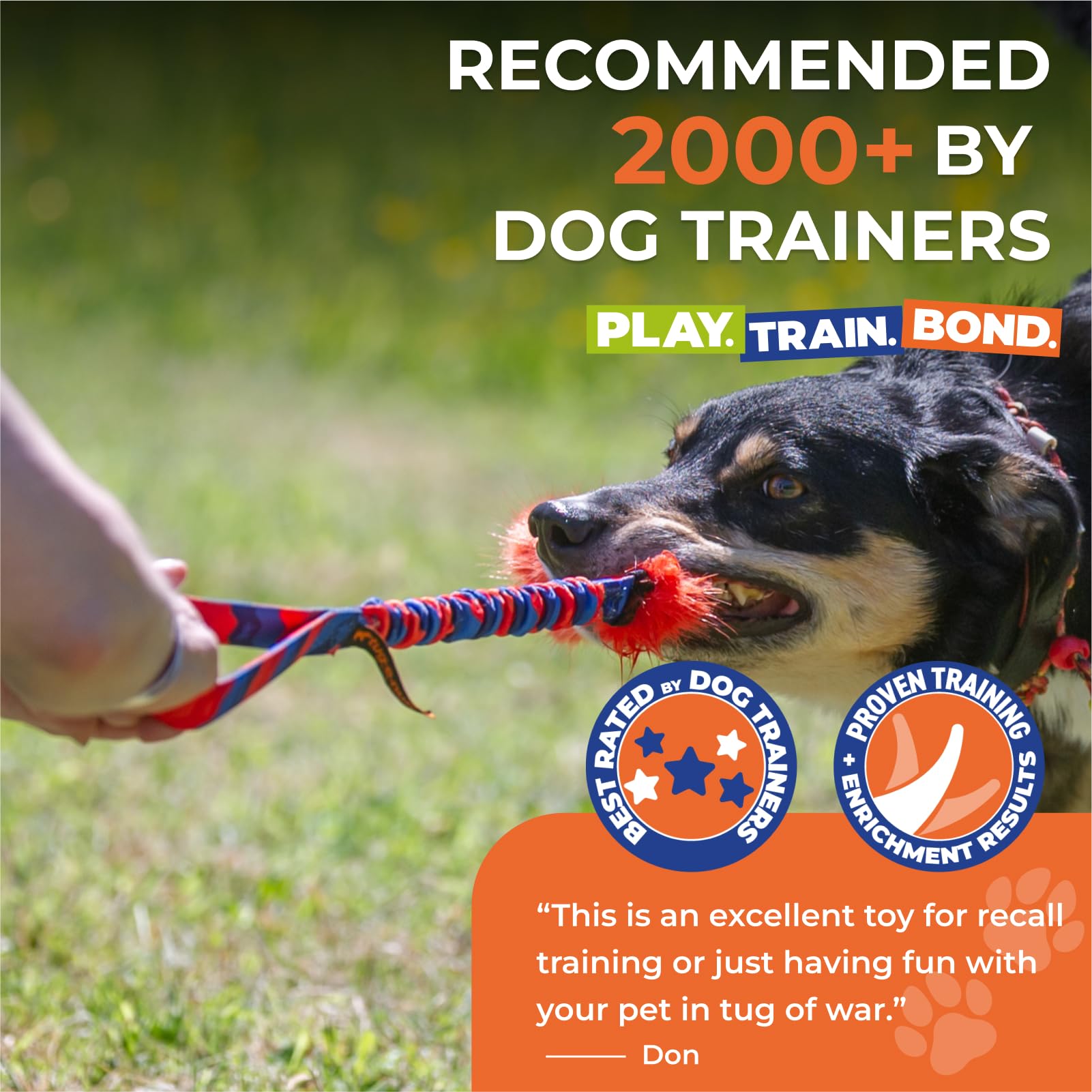 Tug-E-Nuff Dog Gear - Bright Fauxtastic | Tug Chien | Boudin Mordant Chien