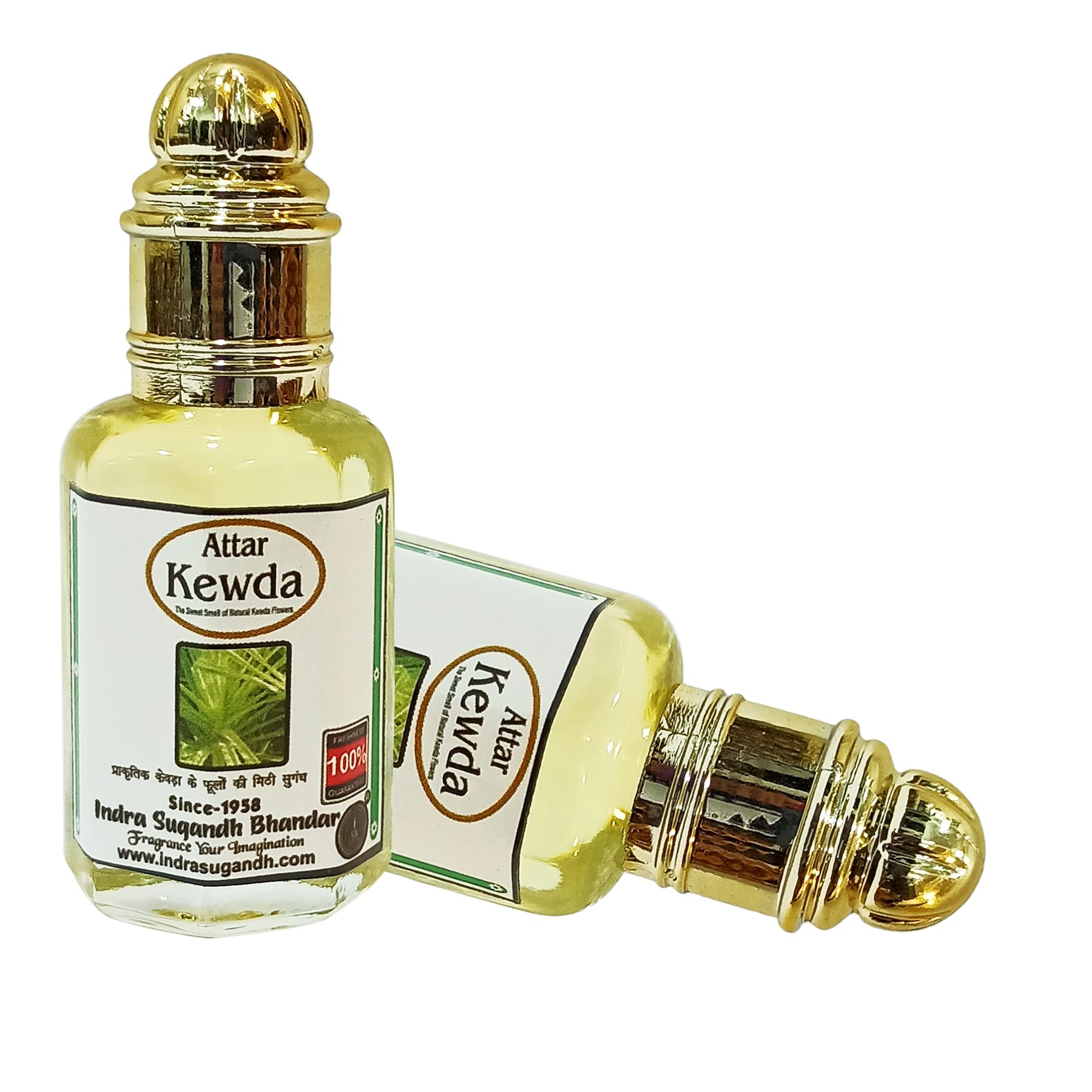INDRA SUGANDH BHANDAR Attar For Men|Women Rich & Divine Kewda|Kewra Pure & Natural Perfume Long Lasting Fragrance 12ml Rollon Pack