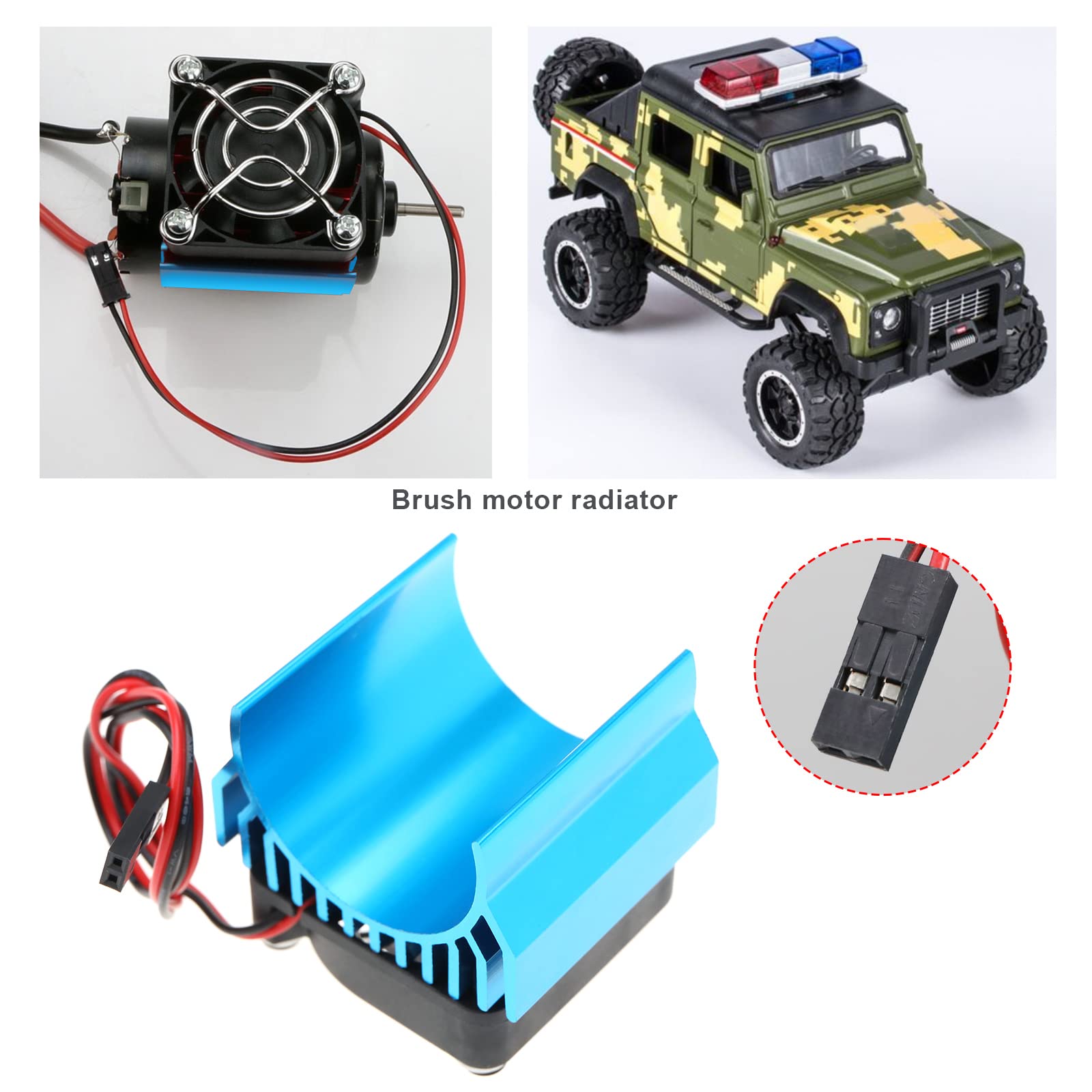 Dissipatore Blu Dissipateur Thermique Avec Moteur RC - Pour Modèles 540/550/3650/3660 - Alliage Aluminium Bleu Ventilateur Refroidissement