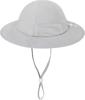 Simplicity Toddler's Adjustable UPF 50+ Sun Protection Wide Brim Travel Hat