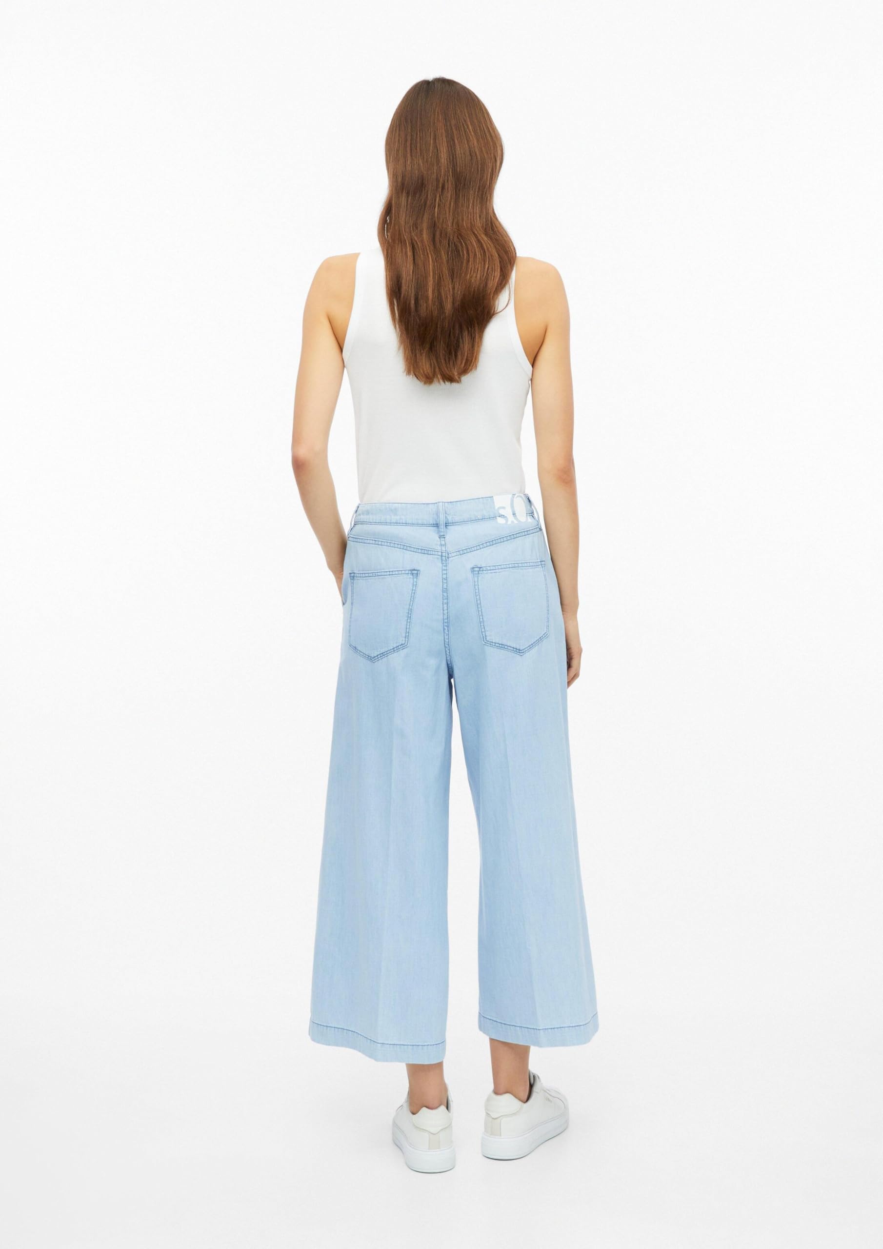 s.Oliver Damen Culotte-Jeans – High Rise, Extra Wide Leg, Relaxed Fit, Baumwolle – Für Urlaub