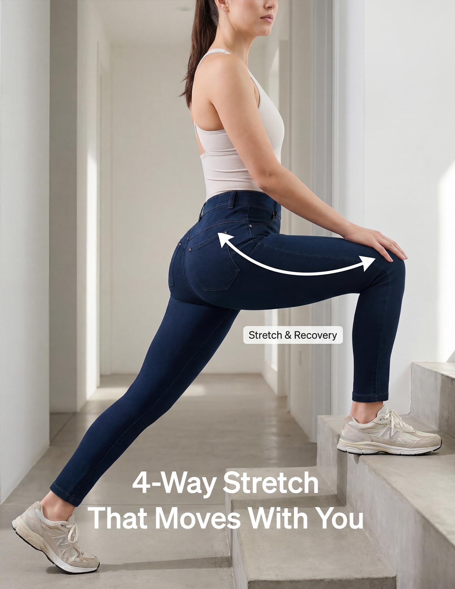 HUE Legging Denim Ultra Soft à Taille Haute pour Femme | Legging Chic en Jean pour Femme
