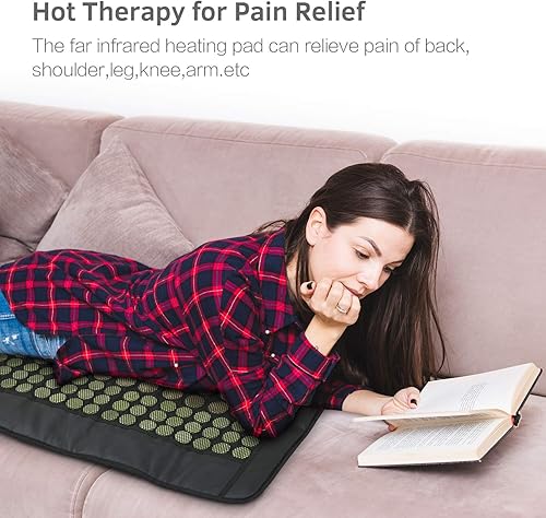 Miniatura 7 de UTK Almohadilla térmica infrarroja lejana de jade natural y turmalina