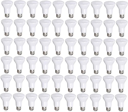 Miniatura 11 de Bioluz LED Paquete de 4 bombillas LED BR20 de 2700 K blanco cálido brillante de 6 W = 50 W, 90 CRI, 540 lúmenes, bombillas LED regulables, bombillas