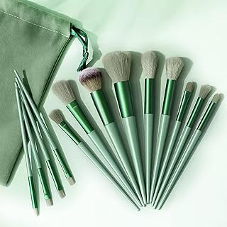 Professional Makeup Brush Set,Cosmetic Brush for Make up, Eyeshadow Eyebrow Brush,Eyelash Brush,Blusher Brush, Lie Silkworm Brush,Shading Brush,Powder Brush Foundation Brushe with Cosmetic Bag(13PCS)