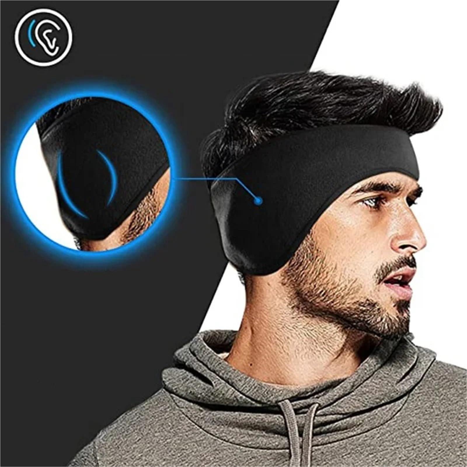 Stirnband 3Pcs Winter Ohrenschützer Kaltes Wetter Ohr Wärmer Abdeckung Radfahren Ski Snowboard Laufen Outdoor Warme Ohr Muff Stirnband Haar Band Winter Stirnband(Red)