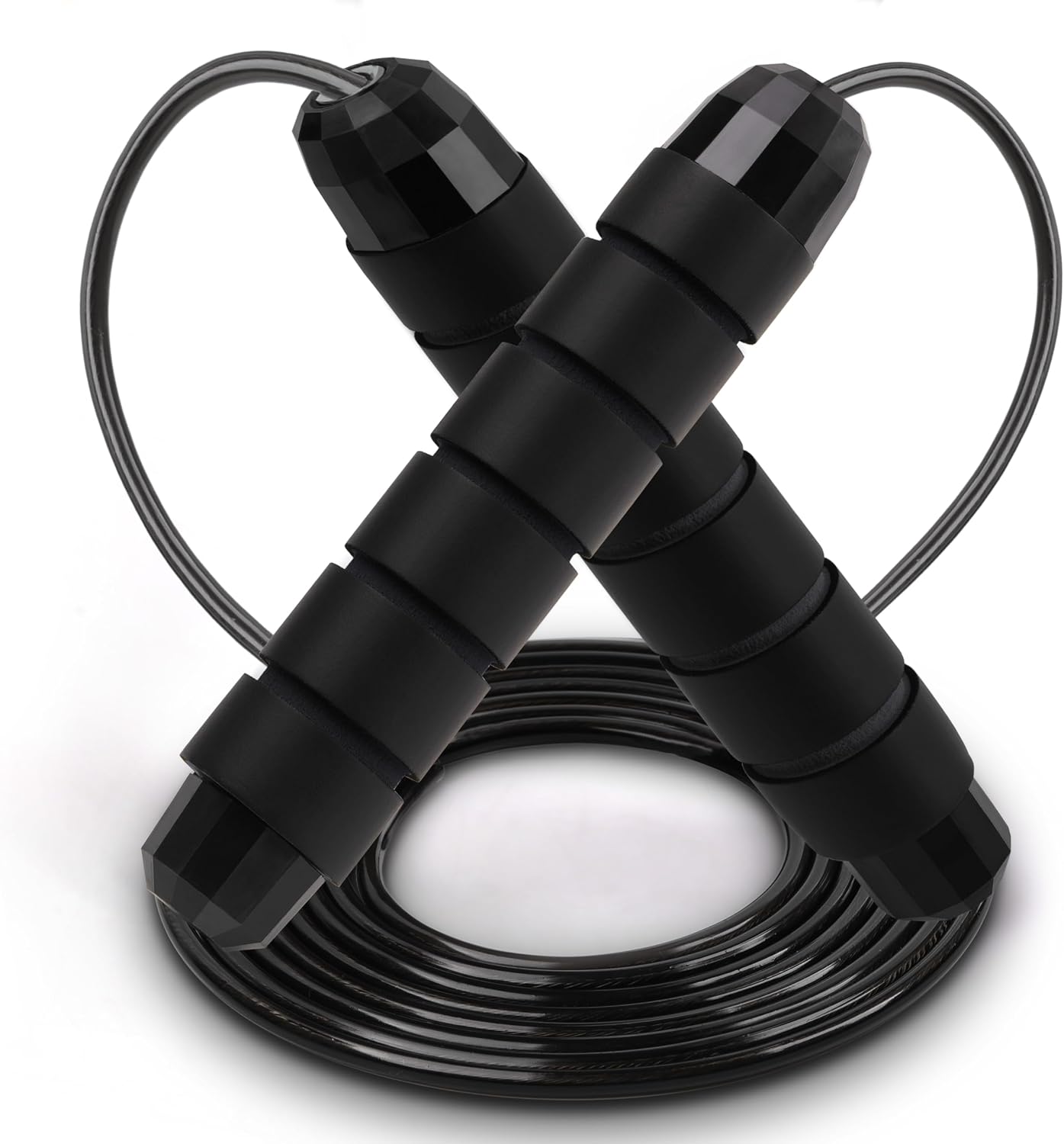 Jump Rope Adjustable Jump Ropes Tangle-Free Rapid Speed Jumping Rope with Ball Bearings for Fitness for Women Men Fitness, Home School Gym Exercise Slim Body