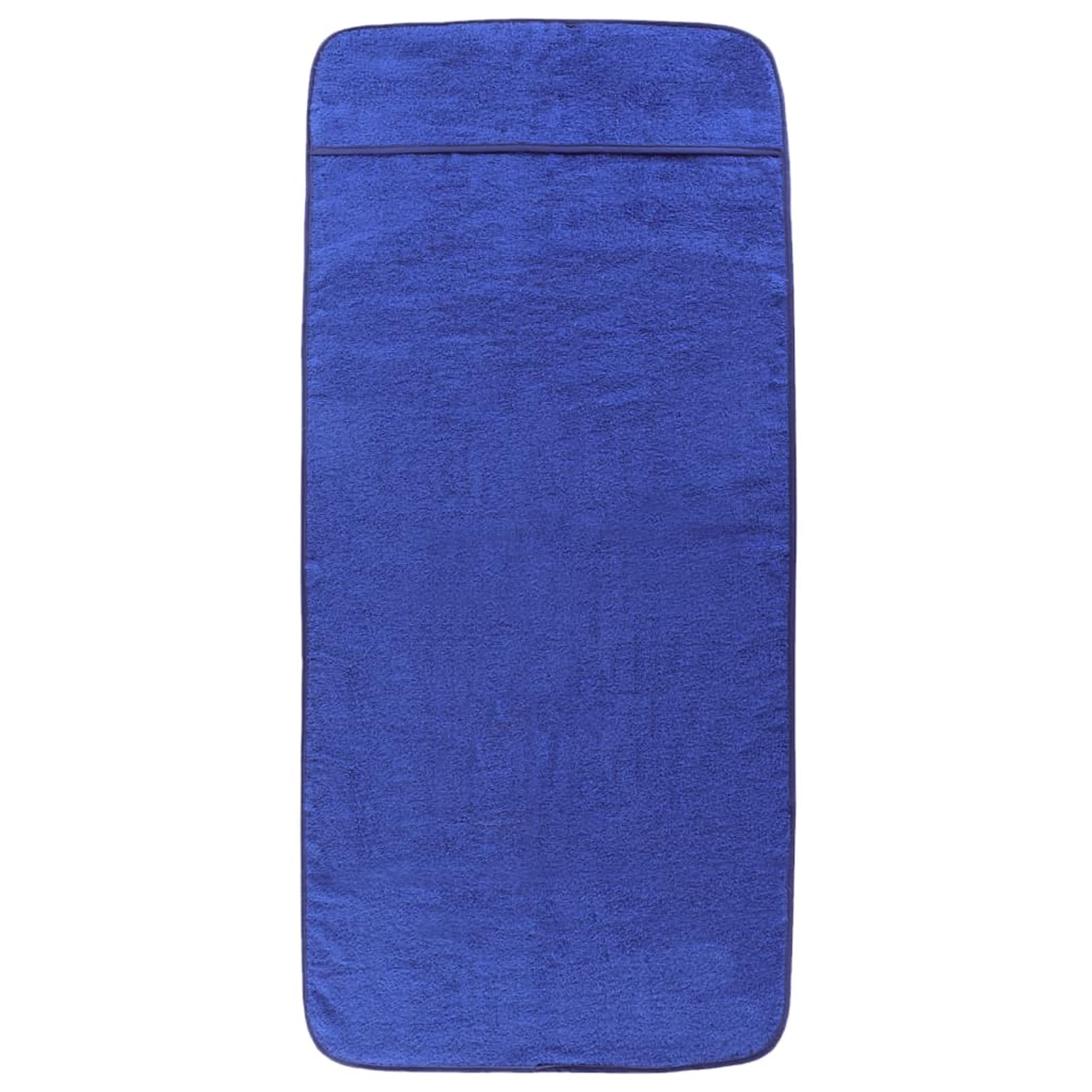 Asciugamani da Spiaggia 2pz Blu Reale 75x200 cm Tessuto 400 gsm,Telo Mare Microfibra – Leggero,fine e ad Asciugatura Rapida - Asciugamano Microfibra Grande - Telo Mare XXL - 100% Riciclato