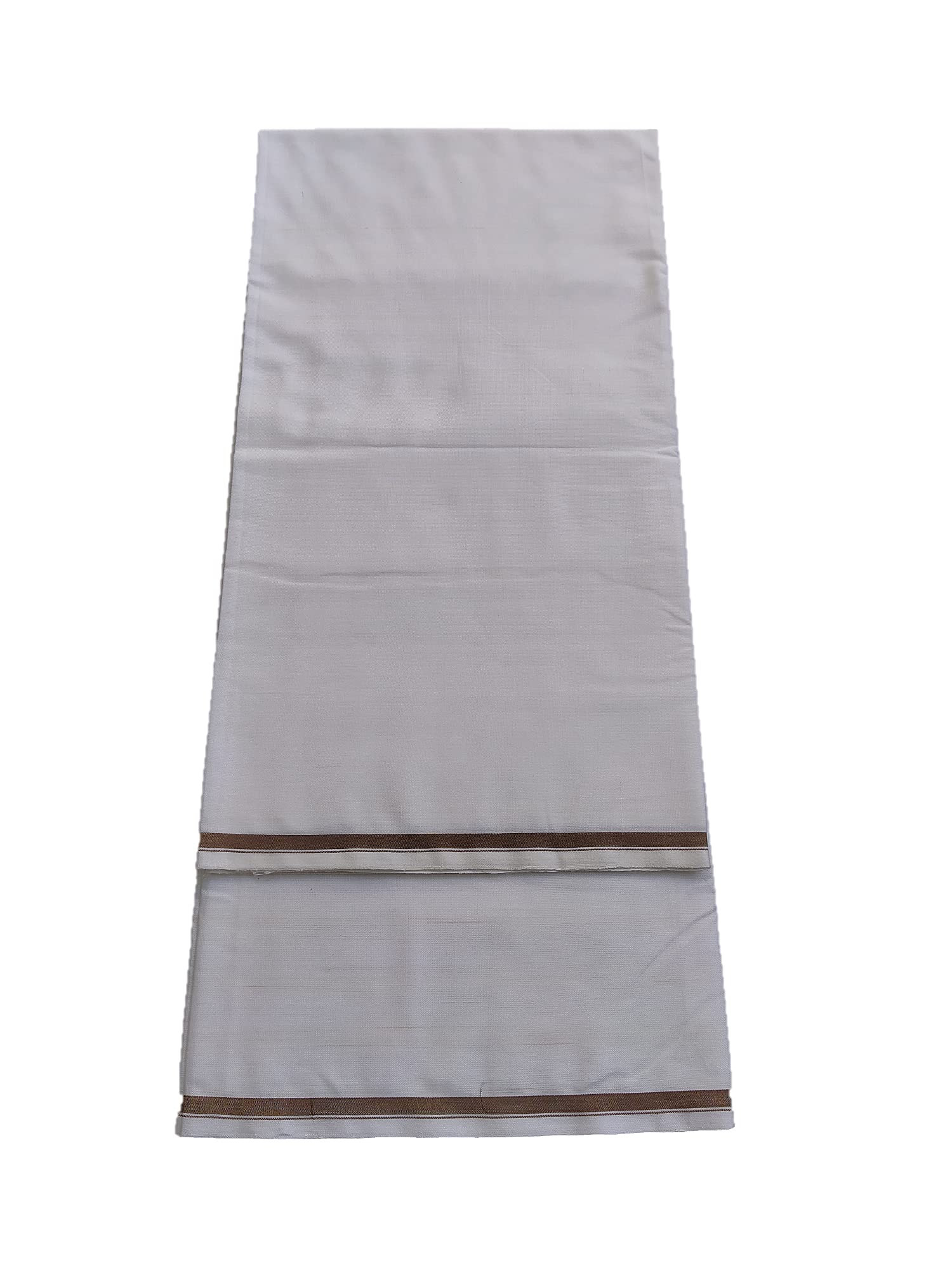 Men's Pure White Dull Lungi Mundu Dhoti (Size-2.10 Meter's)