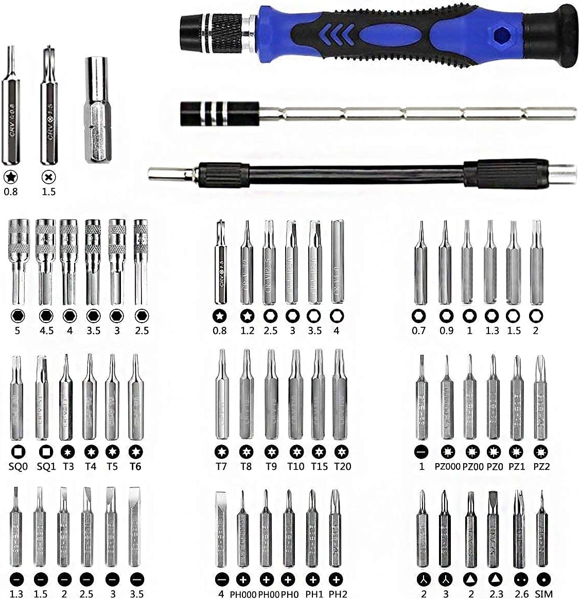 XOOL 80 in 1 Precision Screwdriver Set & Heat Insulation Silicone Repair Mat(17.79''×11.69''), Professional Electronics Repair Tool Kit for Repair Cell Phone, iPhone, iPad, Watch, Tablet, PC, MacBook : Electronics