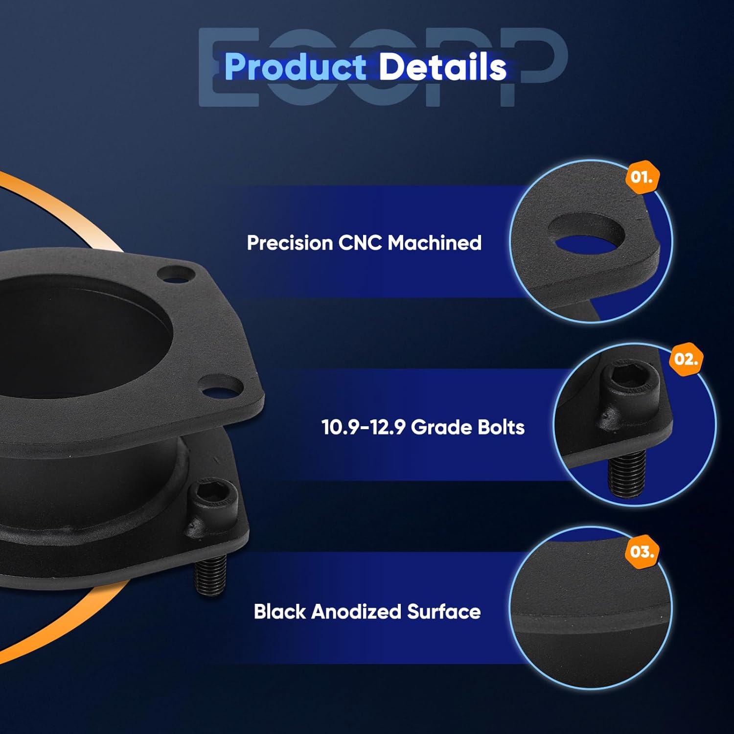 ECCPP 2.5" Front 2" Rear Leveling Lift kit Compatible for Jeep Commander 2006-2010,for Jeep Grand for Cherokee 2005-2010