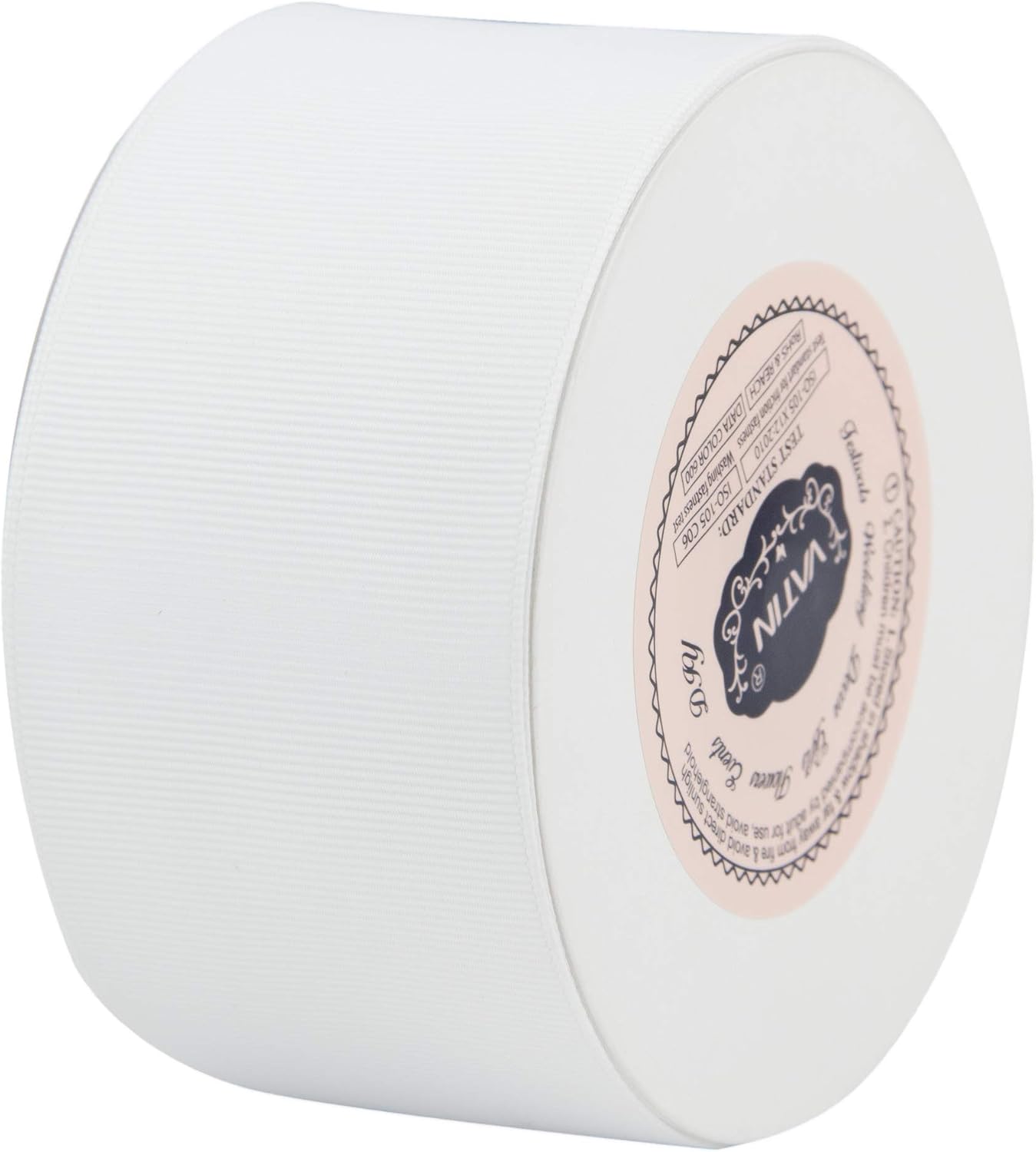 VATIN 50mm Solid White Grosgrain Ribbon Spool -23 Metre, Great for Sewing Gift Wrapping, Hair Bows, Flower Arranging, Home Decorating - Image 4