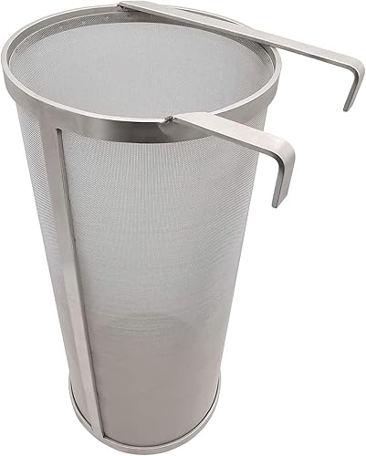 Hop Hopper - Filtro de cesta de araña para cerveza casera, cerveza y té, fermentador, acero inoxidable 304, malla de 300 micrones, 6 x 14 pulgadas