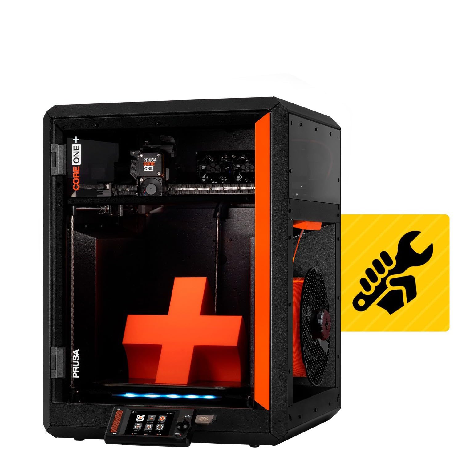 Original Prusa CORE One+ DIY Kit: CoreXY High-Speed Professional 3D Printer per Hobby & Industria, chiuso, regolazione attiva della temperatura, modalità offline sicura, 25x22x27cm