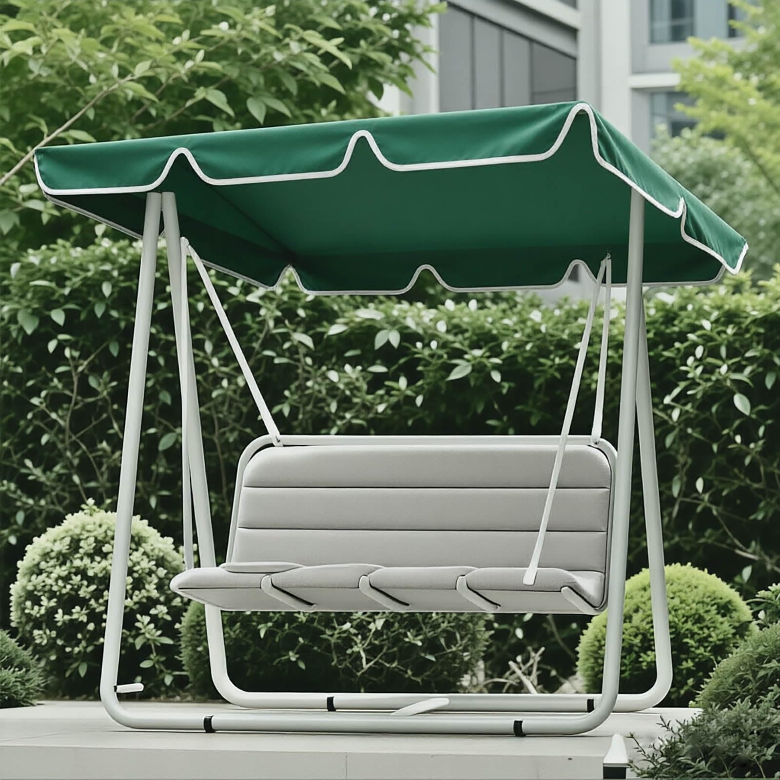 Aenmezen UV Resistant Swing Canopy Windproof Waterproof Oxford Fabric Top Cover, Thicken Rip Resistant Cover, Hammock Top Replacement Canopy(Green,55.9x47.2in)