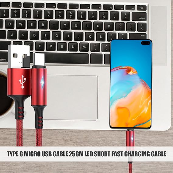 USB Cケ ー ブ ル - 高 速 充 電 ケ ー ブ ル 、Type Cケ ー ブ ル | 25cm Cコ ネ ク タ ケ ー ブ ル 、 高 品 質 同 期 ケ ー ブ ル 、LEDラ イ ト 付 き ナ イ ロ ン 高 速 充 電 ケ ー ブ ル 、 ノ ー ト パ ソ コ ン / 携 帯 電 話 用 タ イ プCオ ー ト オ フ ケ ー ブ ル 。