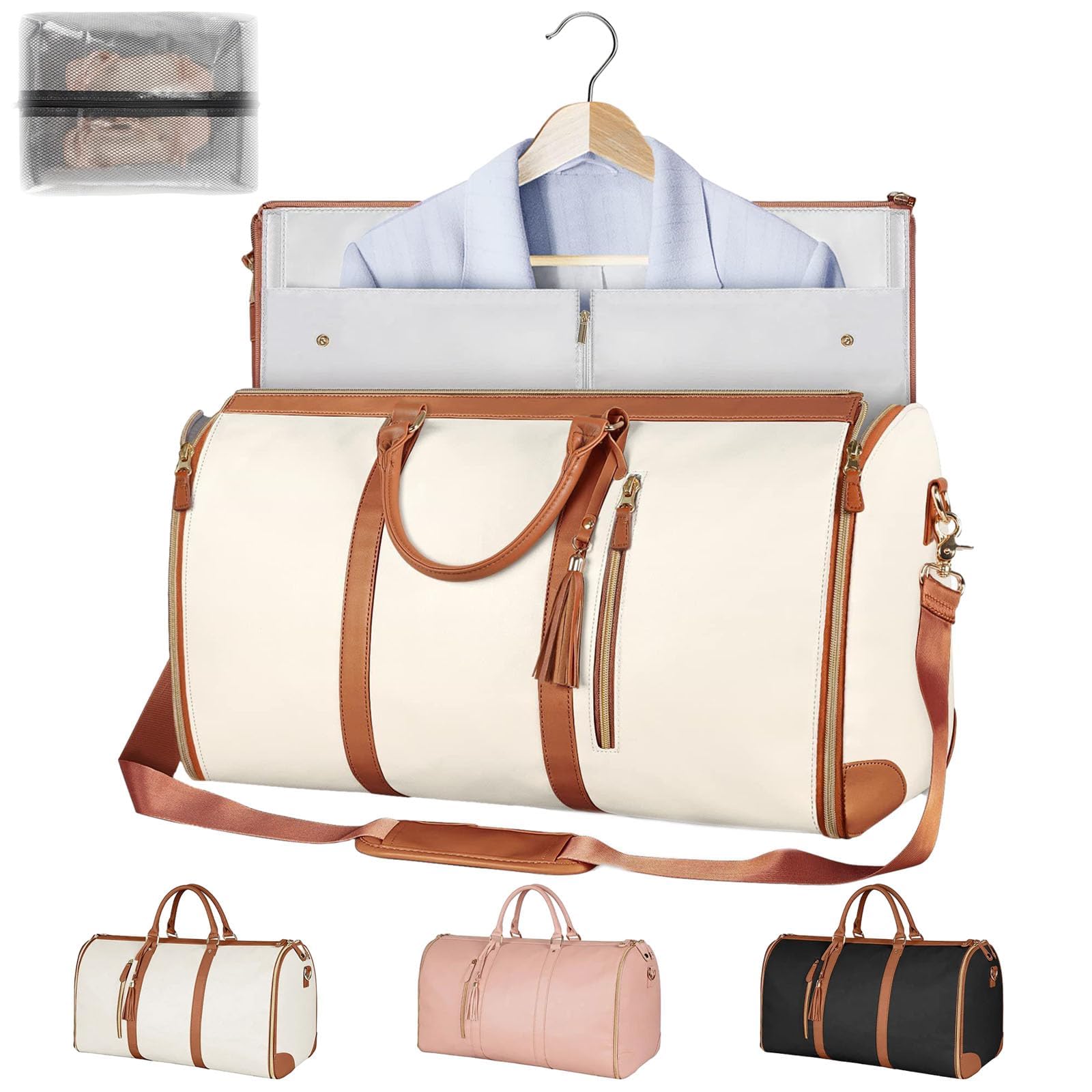 Bolsa de viaje plegable con ruedas que soluciona el desorden de tus zapatos y ropa húmeda 8