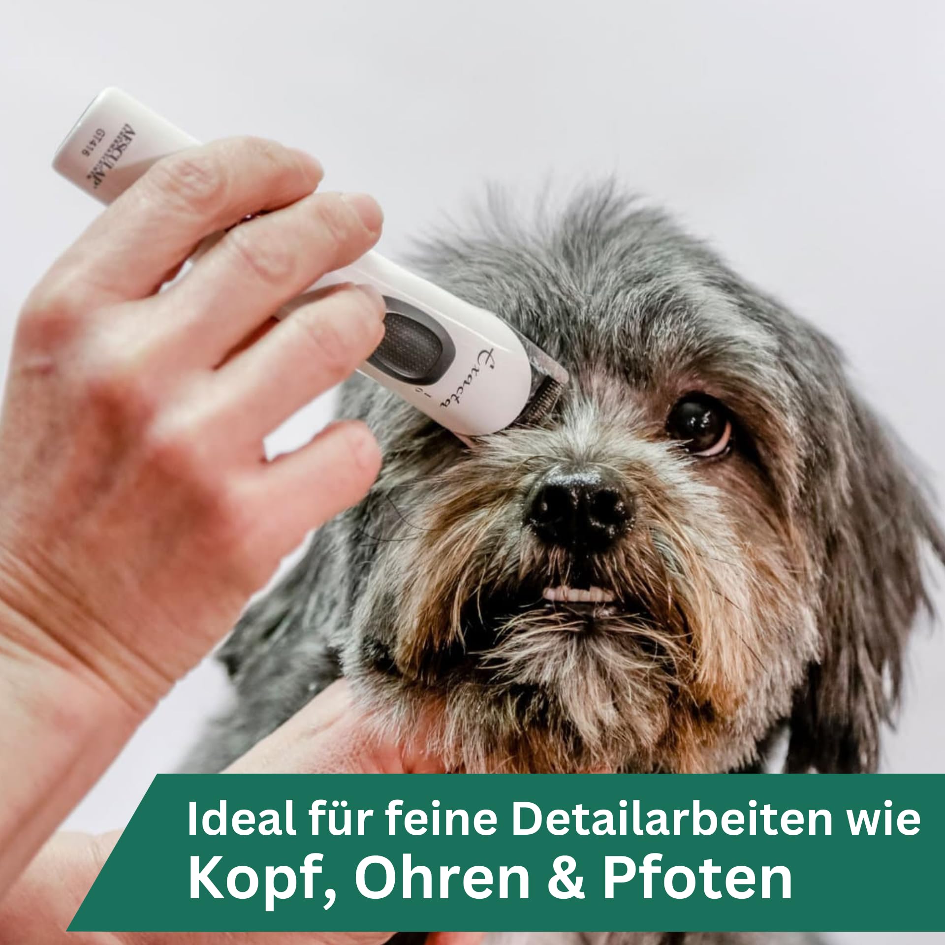 Agrarzone Aesculap Exacta Hundeschermaschine weiß Schermaschine Hund Moser