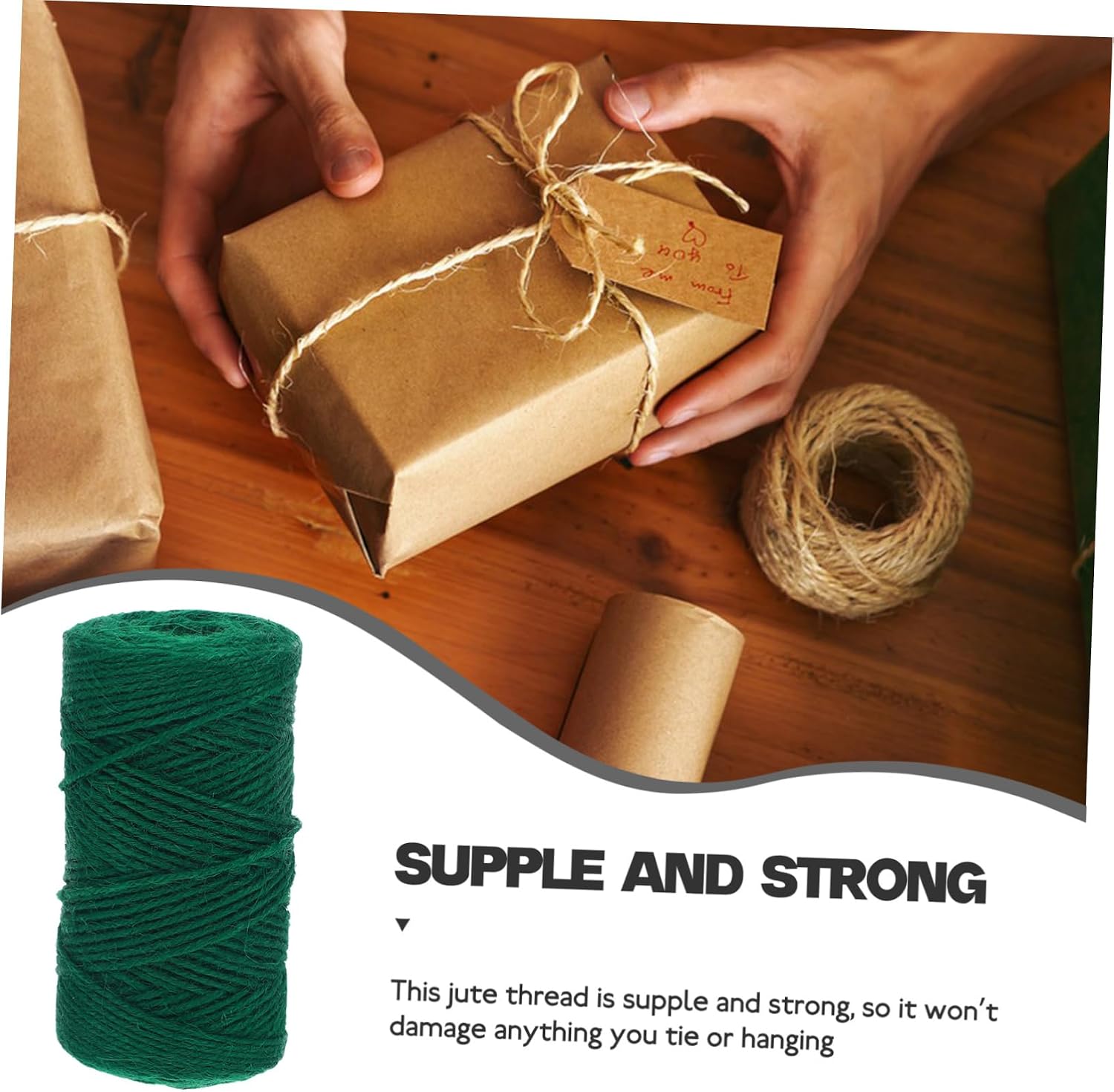 Heavy Duty Twine String Jute Rope Garden Twine Jute Cord for Jewelry Making