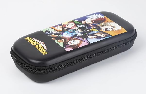 Konix My Hero Academia Funda de protección y Transporte para Nintendo Switch, Switch Lite y Switch OLED - 8 Juegos - Diseño My Hero Academia - Negro - 2