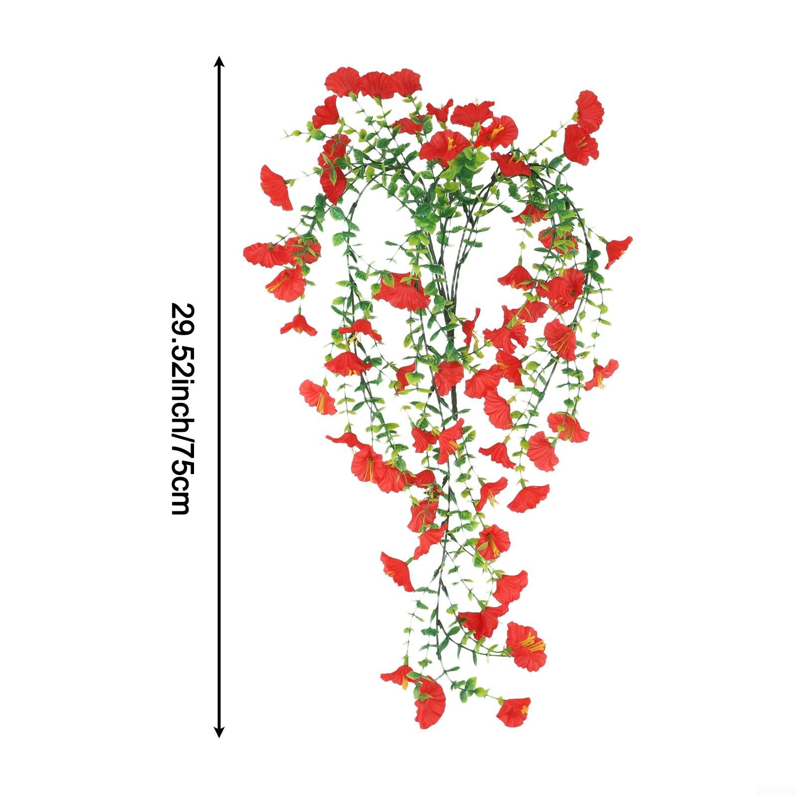 HyeFlora Glicine E Viti Finte Da Appendere: 2 Rami Di Fiori Orchidea In Seta Per Decorazione Casa, Giardino, Interni/Esterni (Bianco) - 2