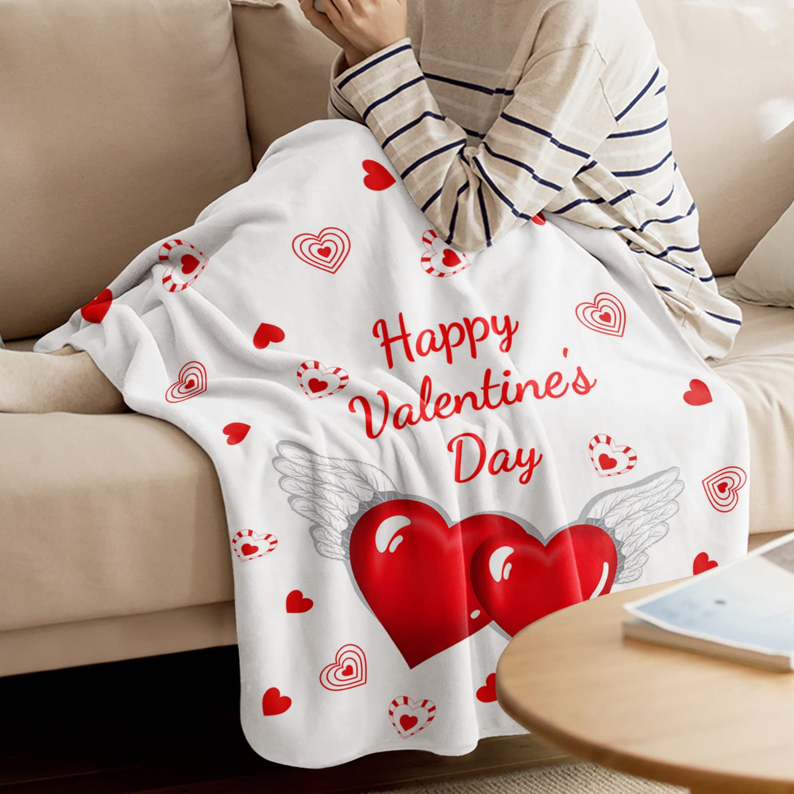 Target Valentines Valentine's Day Romantic Love Fleece Throw Blanket For Couch, Soft Sold Product