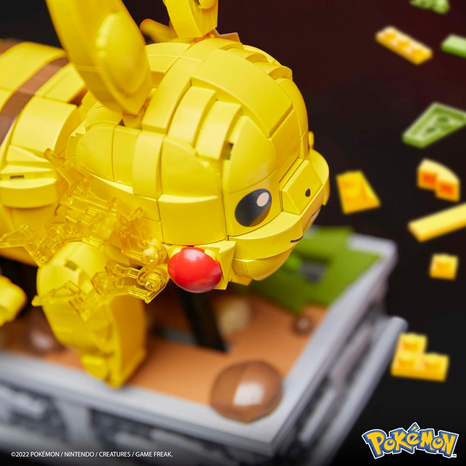 MEGA Pokémon Figure Toy for Adults Building Set, Motion Pikachu Collectible with Mechanized Motion Brick : Toys & Games