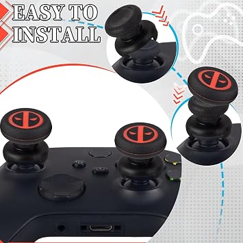 FPS Kelebek Uzatma ve Baskı Kauçuk Silikon Kavrama Kapağı 2 Set Xbox Serisi X/S ve Xbox One Kumandası için (Ölümsüz)