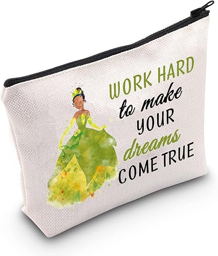 TSOTMO Tiana - Regalos de princesa, mercancía de película de dibujos animados, regalo para fanáticos de películas, citas inspiradoras, bolsa de
